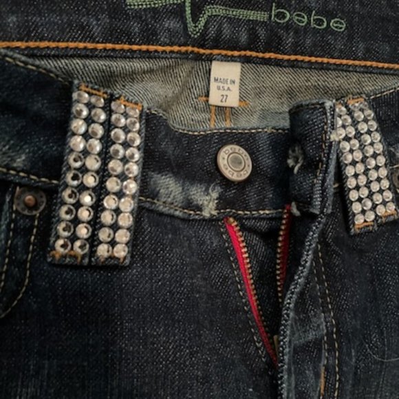 Bebe Rhinestone Crystal jeans - Picture 11 of 16